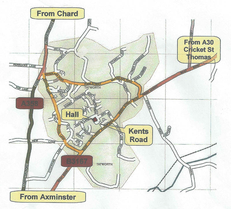 Map of Tatworth